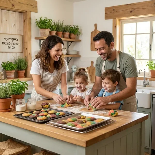 קורס אפייה משפחתי - הורים וילדים אופים ביחד