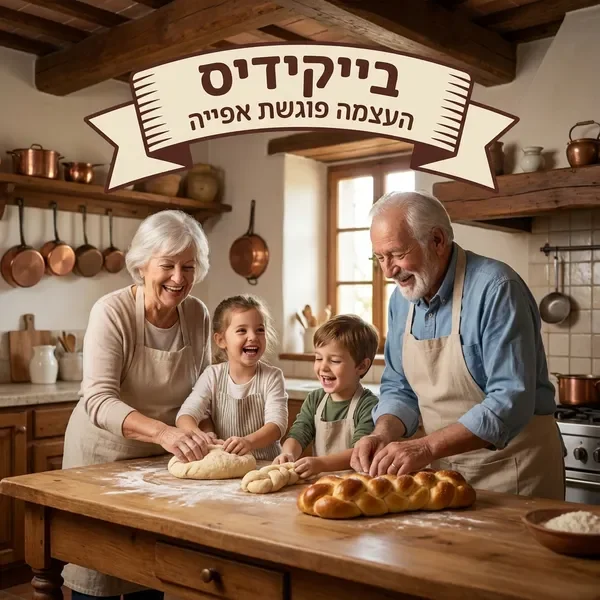 סבים וסבתות אופים עם נכדים